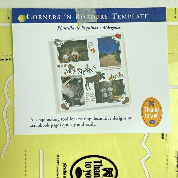 Set of 2 Creative Memories Templates Lines N Designs & Corners N Borders NEW - Picture 5 of 8